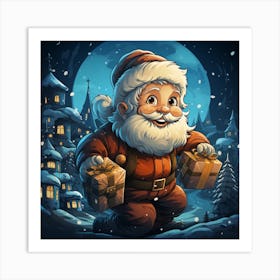 Christmas Santa Art Print