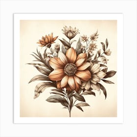 Floral Bouquet 7 Art Print