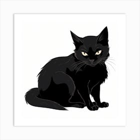 Black Cat 6 Art Print