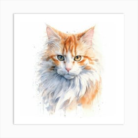 Ragamuffin Cat Portrait 3 Art Print