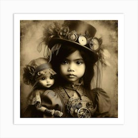 Steampunk Girl 12 Art Print