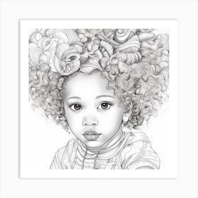 Afro Girl 59 Art Print