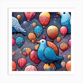 Hot Air Balloons Art Print