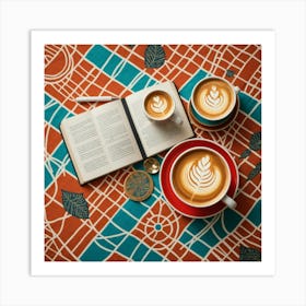 Coffee And Book 19 Art Print