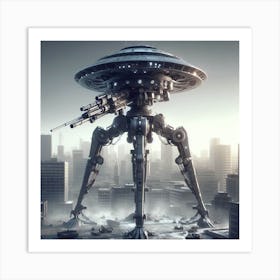 Futuristic Spaceship Art Print