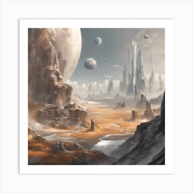 Alien Landscape Art Print