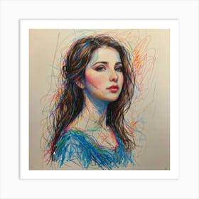 Portrait Of A Girl 1 Art Print