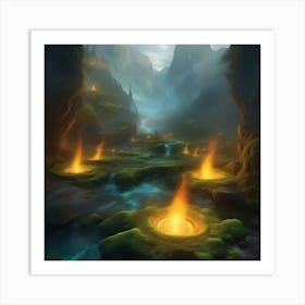 mid-earth Art Print