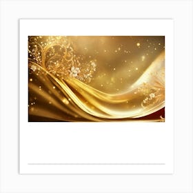 Gold Background Art Print