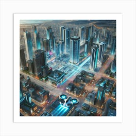 Futuristic City 5 Art Print