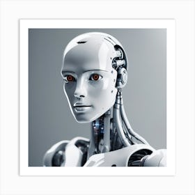 Portrait Of A Robot 11 Art Print