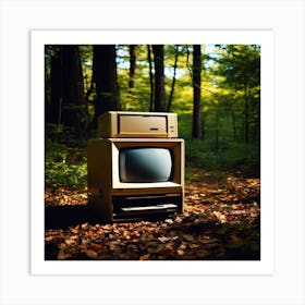 Tv In The Woods Art Print