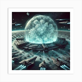 A Futuristic Sci Fi Scene Depicting The Tactical U 3 Art Print