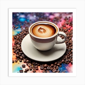 Coffee Latte Art Art Print