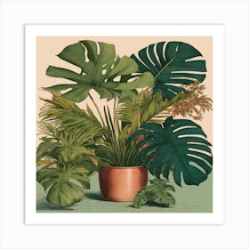 Monster Plants Art Print