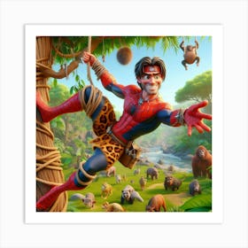 Tarzan Spider-Man 3 Art Print