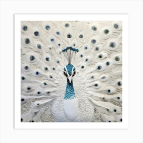 White Peacock 2 Art Print