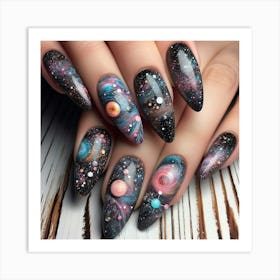 Galaxy Nails 3 Art Print