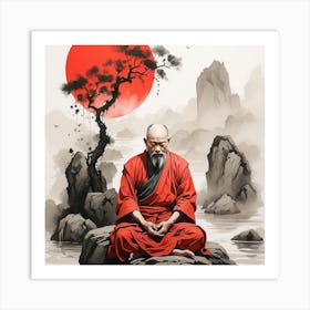 Buddha In Meditation Art Print