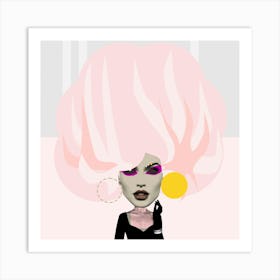 Pink Dream Woman � Lou Art Print