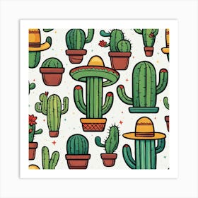 Mexican Cactus 69 Art Print