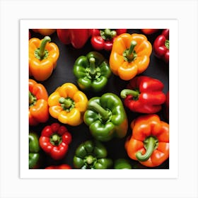 Colorful Peppers 25 Art Print