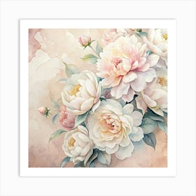 Peonies 42 Art Print