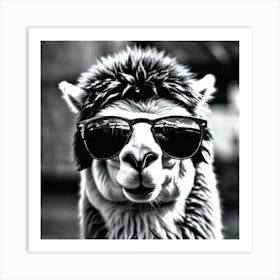 Llama With Sunglasses 1 Art Print