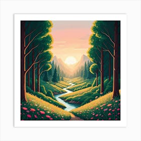 Beautiful Valley Art Print