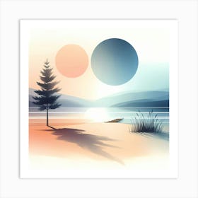 Landscape Painting 58 Art Print