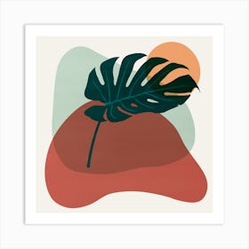 Floral and tropical botanical 1 Art Print