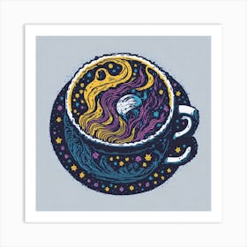 WORLD IN A CUP Art Print