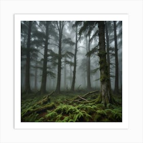 Mossy Forest 5 Art Print