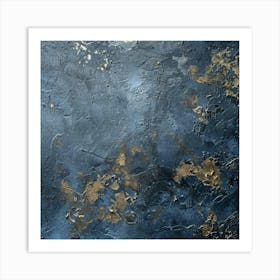 Blue And Gold 19 Art Print