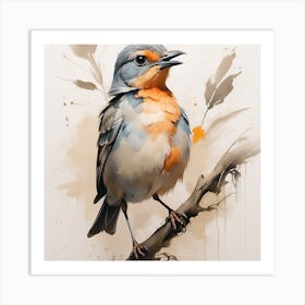 Bird on the tree Art Print