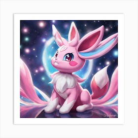 Pokemon Eevee 5 Art Print