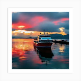 Sunset On The Loch 5 Art Print