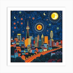 Toronto Skyline Canvas Print Art Print