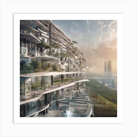 Futuristic Cityscape Art Print