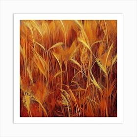 Golden Wheat Field Art Print
