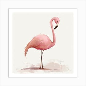 Pink Flamingo Art Print