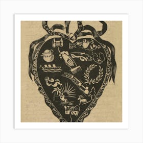 Heart Of Gold 1 Art Print