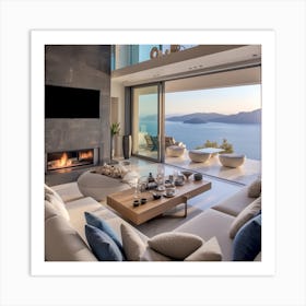 Living Room With A View 1 Art Print