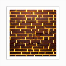 Abstract golden bricks background 4 Art Print