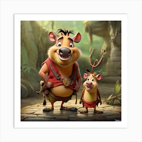 Lion King 2 Art Print