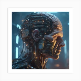 Cyborg 80 Art Print