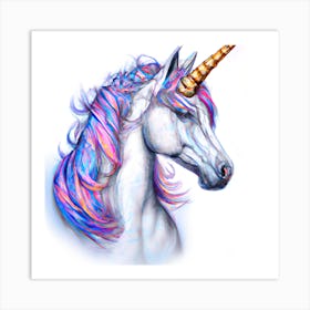 Unicorn Sketch Art Print