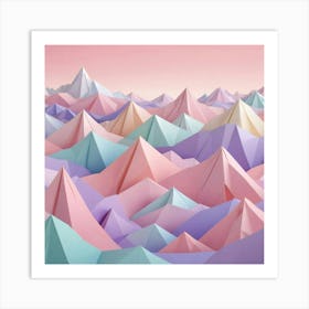 Abstract Mountains 2 Art Print