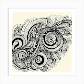 Doodle Art 3 Art Print