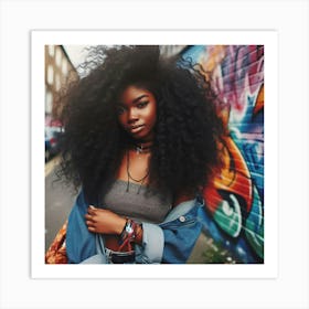 Afro Hair Art Print